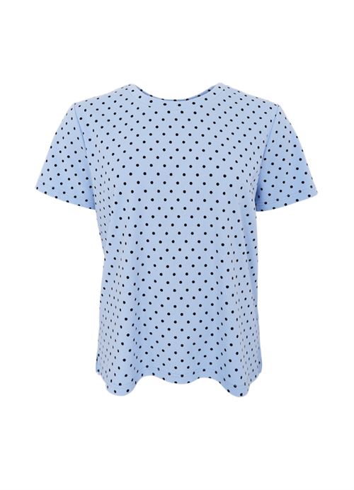 BLACK COLOUR T-SHIRT, BCMAYRA SS TEE, LT. BLUE